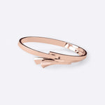 18K rose gold Cascade Bracelet with sleek, flowing design and integrated clasp