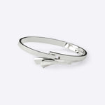 Sterling silver Cascade Bracelet with sleek, flowing design and integrated clasp.