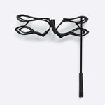 LACE's exquisite 3D-printed gray nylon masquerade mask with intricate linework and precision edge detailing