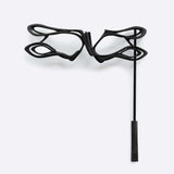 LACE's exquisite 3D-printed gray nylon masquerade mask with intricate linework and precision edge detailing