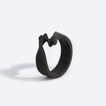 Black nylon ring sample from Ring Samples Set displayed on white background