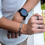 X Stainless Steel Ring