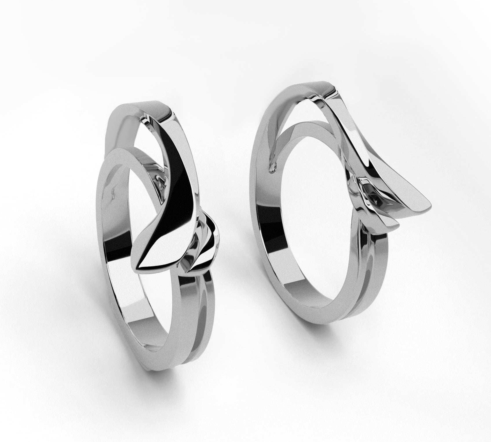 Sterling silver Halo earrings with detachable circular hoop charm in polished finish