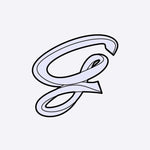 LACE Heat-Press Sticker letter G in violet pastel color, iron-on decal for personalized LACE tote bags