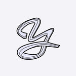 LACE Heat-Press Sticker in stylized letter design, violet shade, 2.75 x 2 inches iron-on decal for custom tote bags