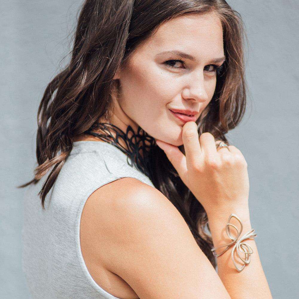 Flora Steel Bracelet - LACE by JennyWu