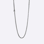 Machina L necklace stainless steel 24-inch rolo chain minimalist design