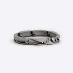 Matte stainless steel unisex Link Bracelet with unique ball joint chain design