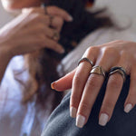 Amos Steel Ring ─ Light - LACE by JennyWu