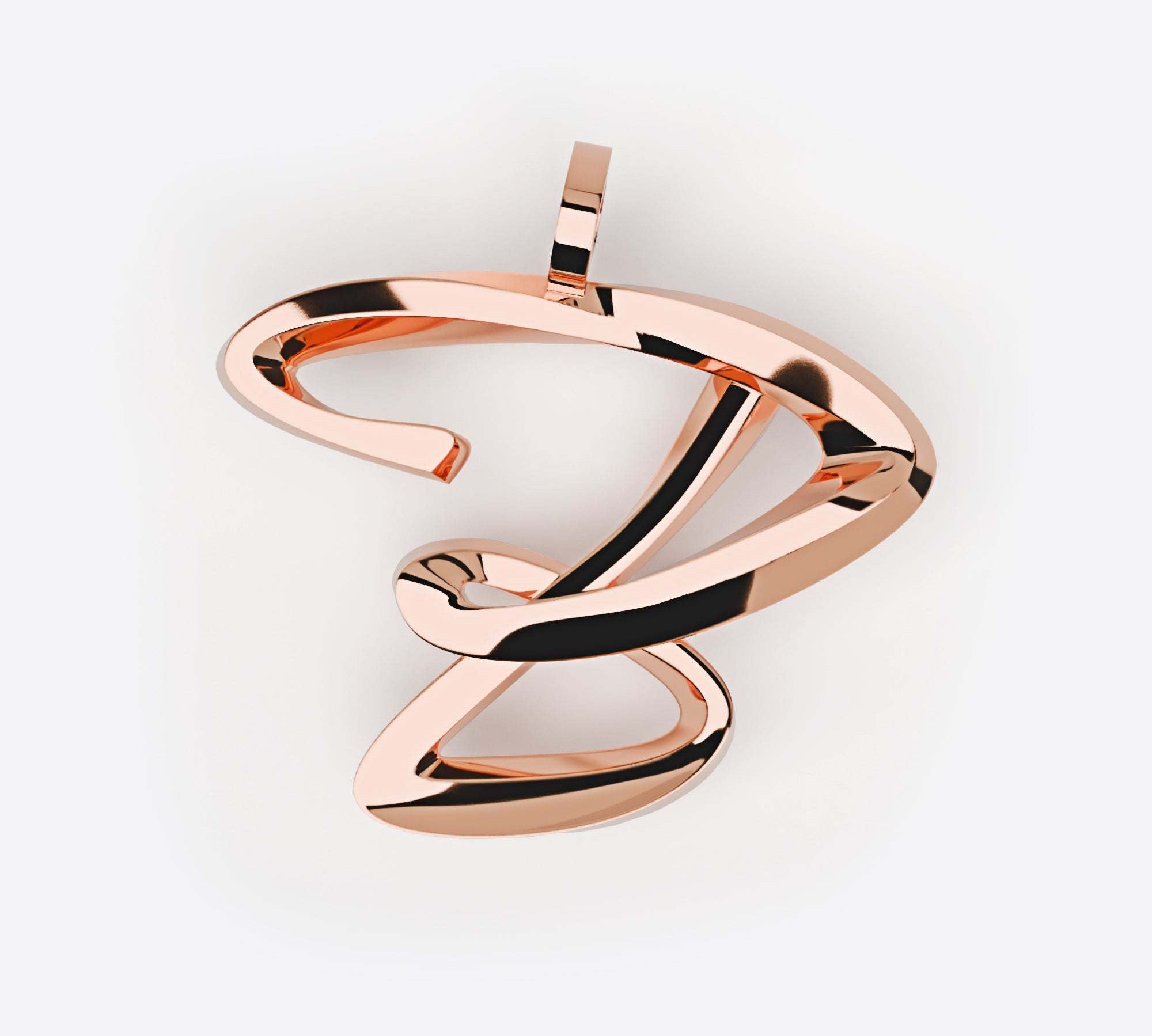 Initials Pendant, Premium