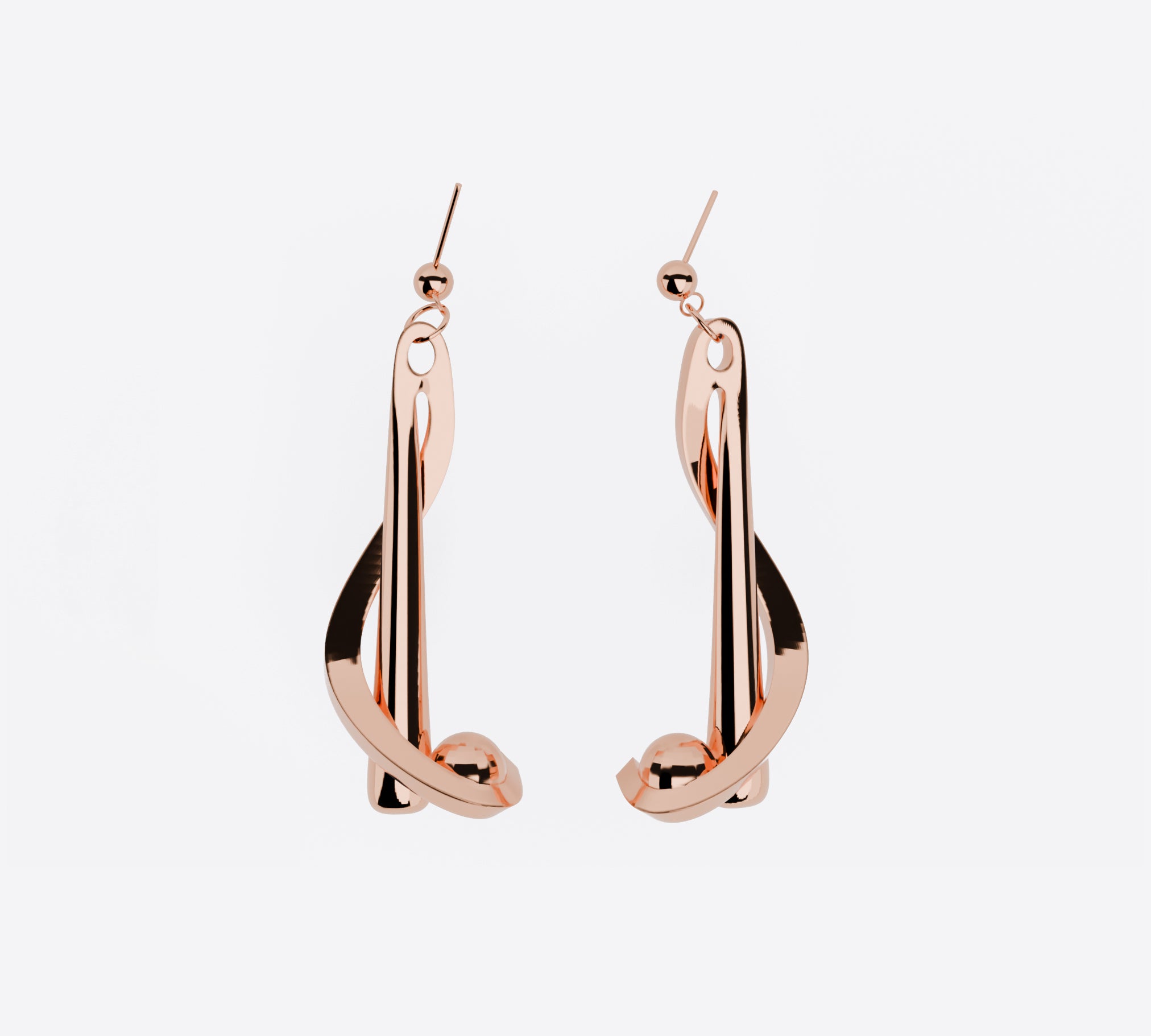 Bat-and-Ball Earrings