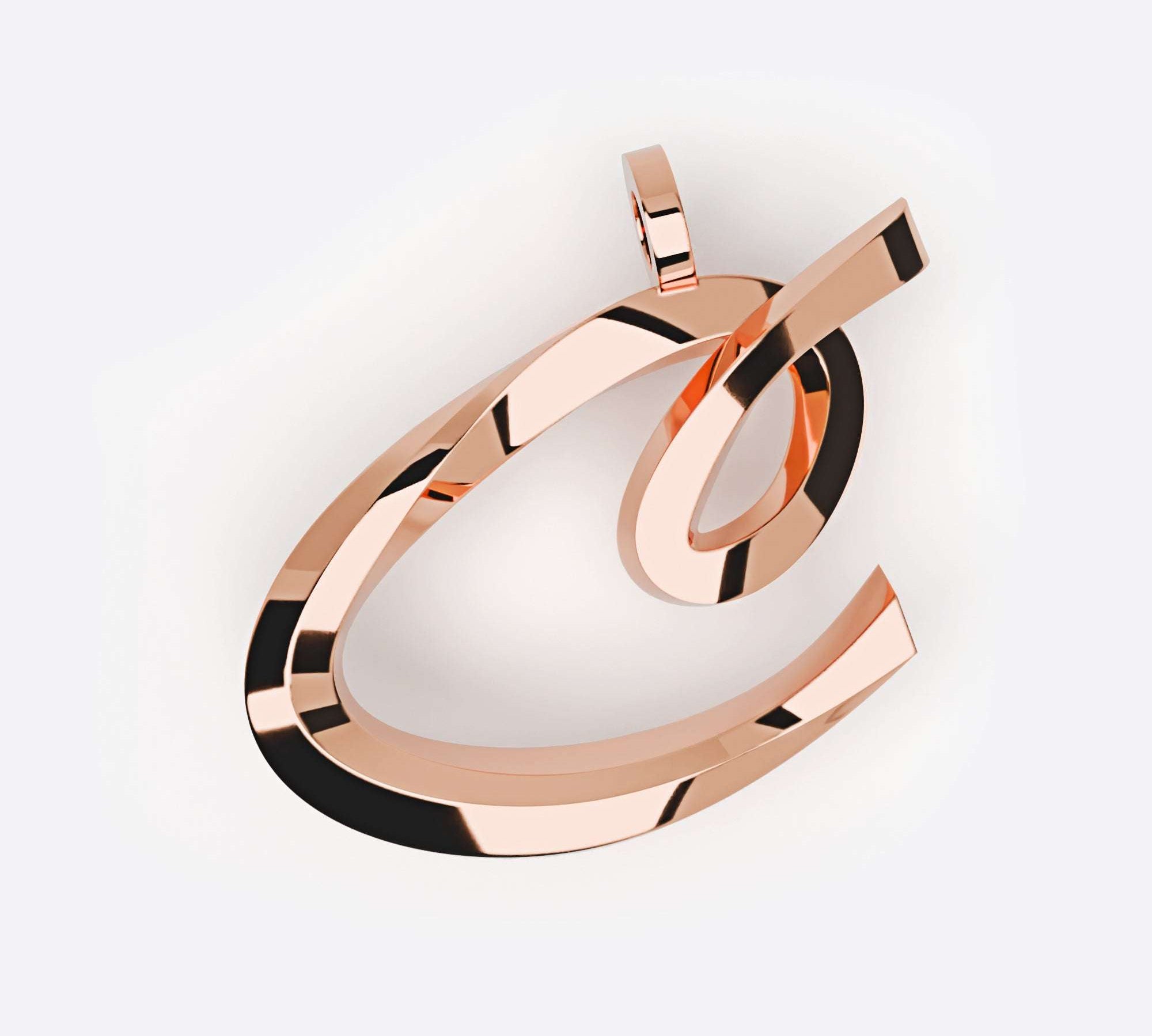 Initials Pendant, Premium