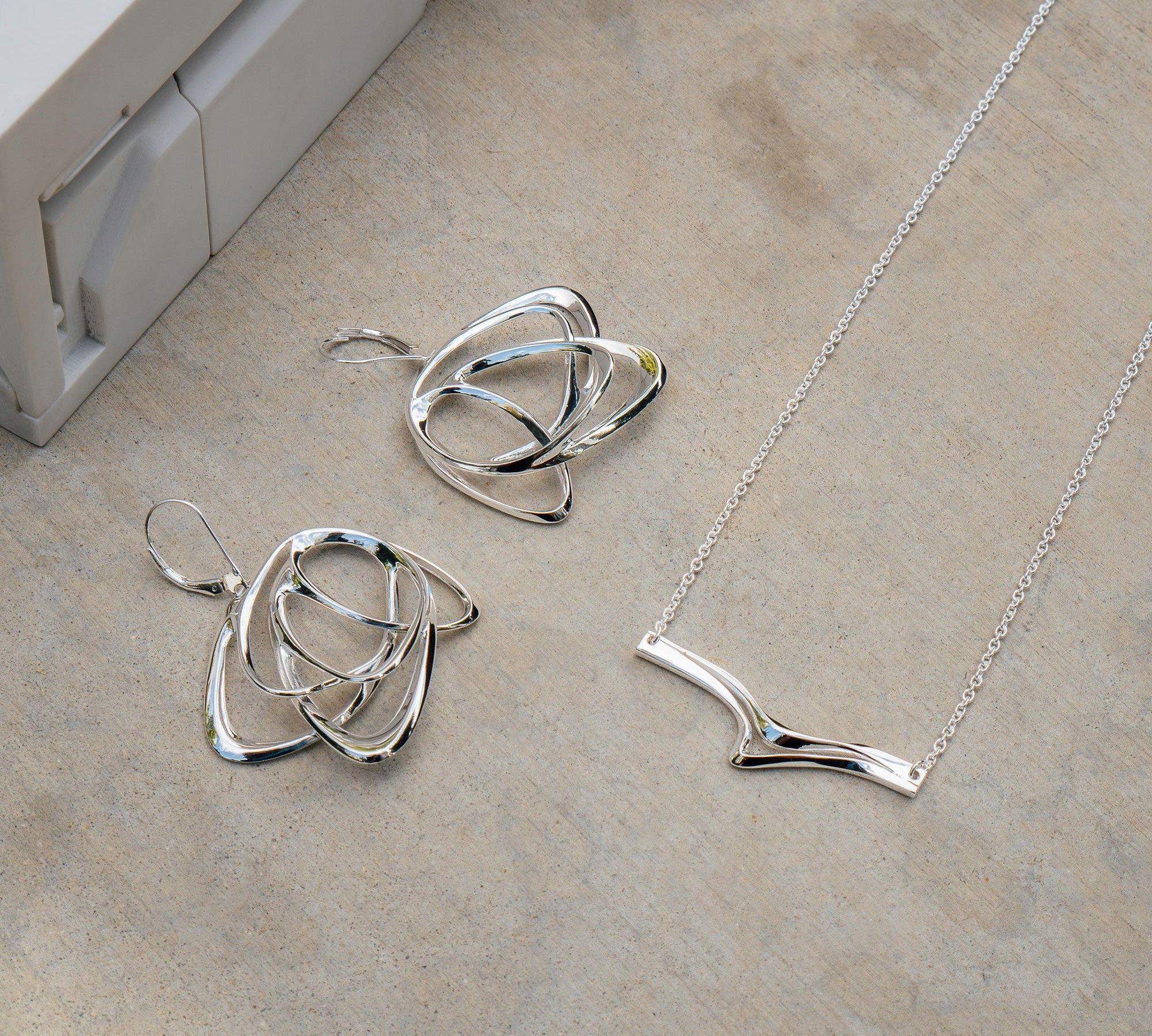 Sterling silver earrings and necklace from Your Precious Bundle holiday collection