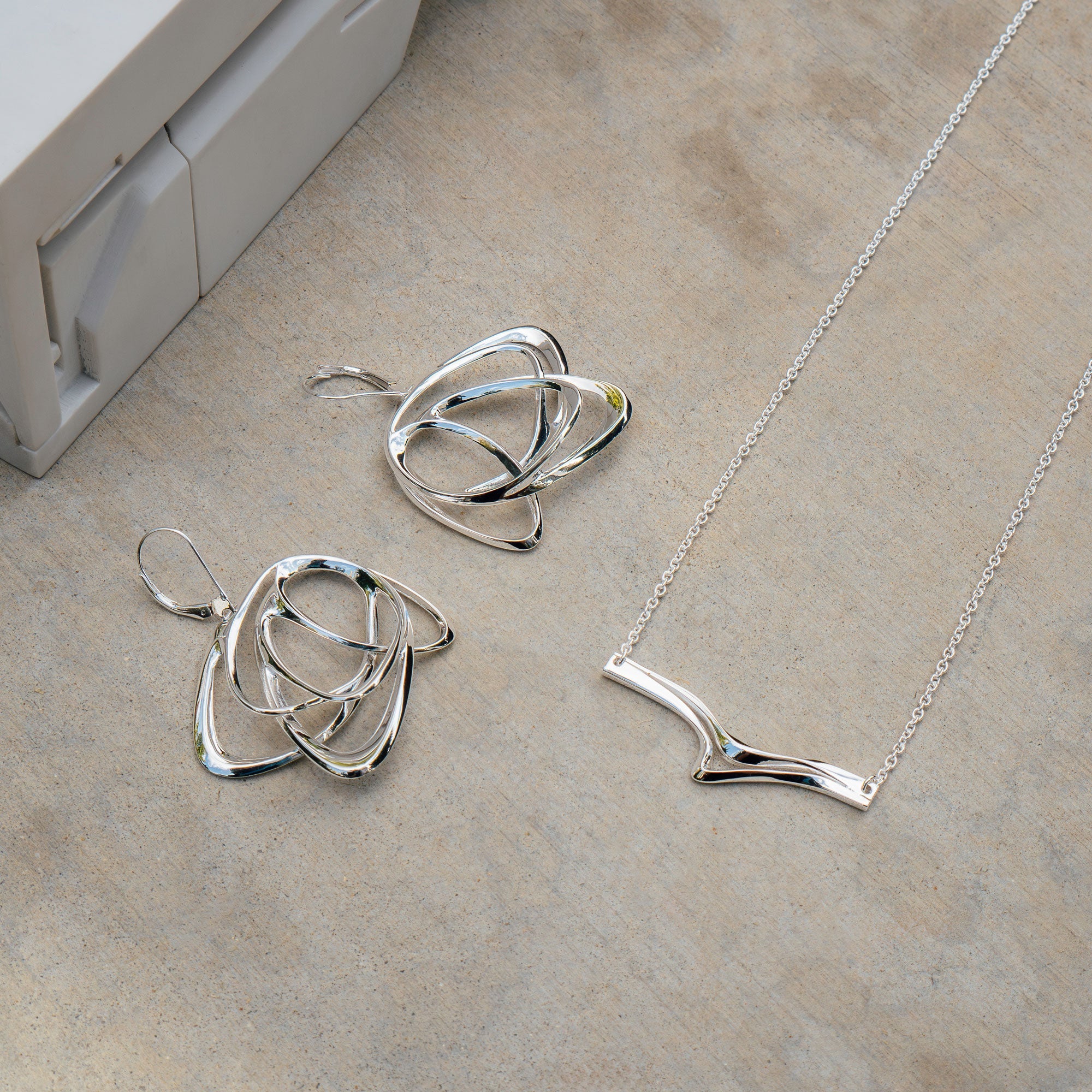 Sterling silver earrings and necklace from Your Precious Bundle holiday collection