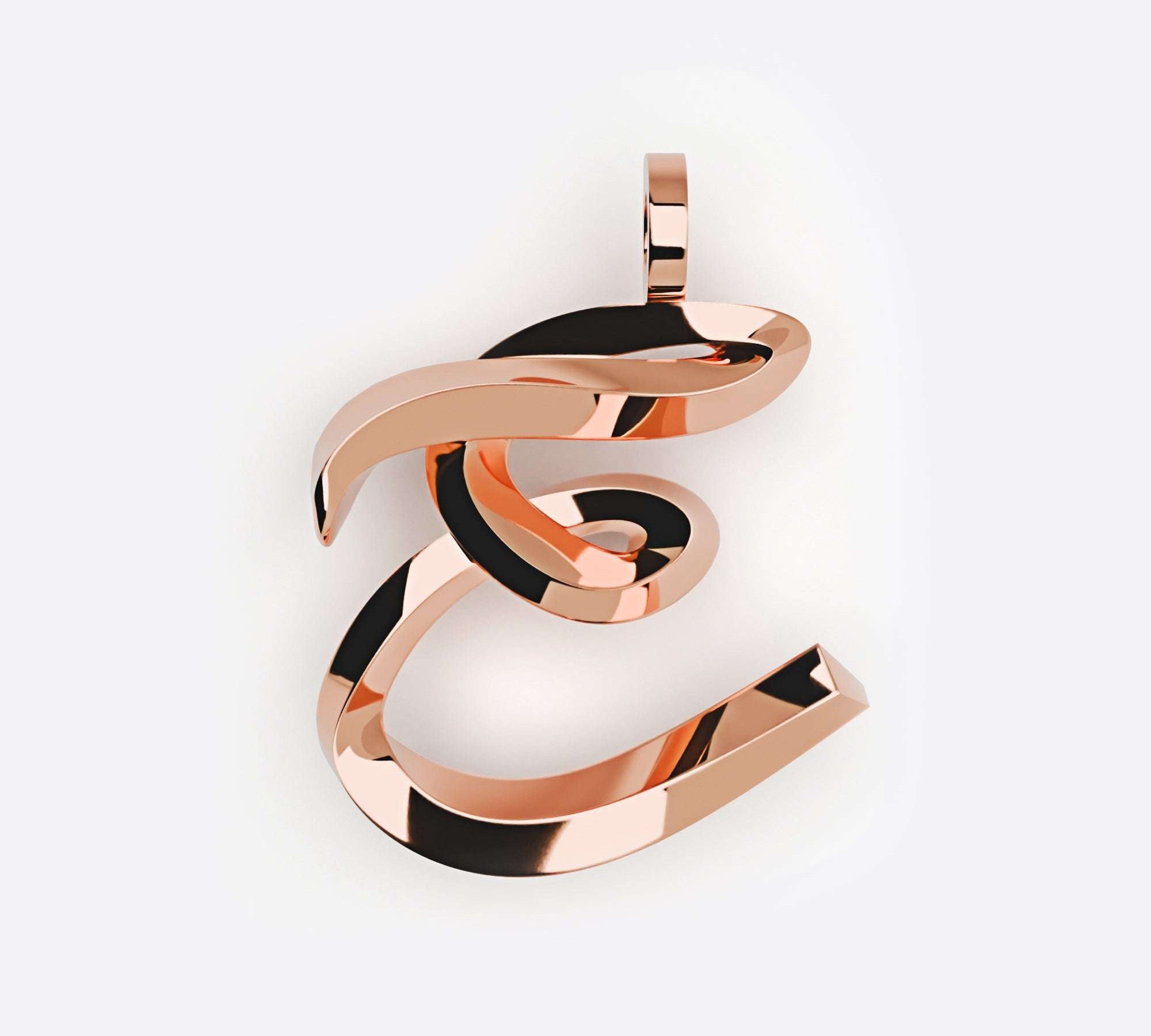 Initials Pendant, Premium