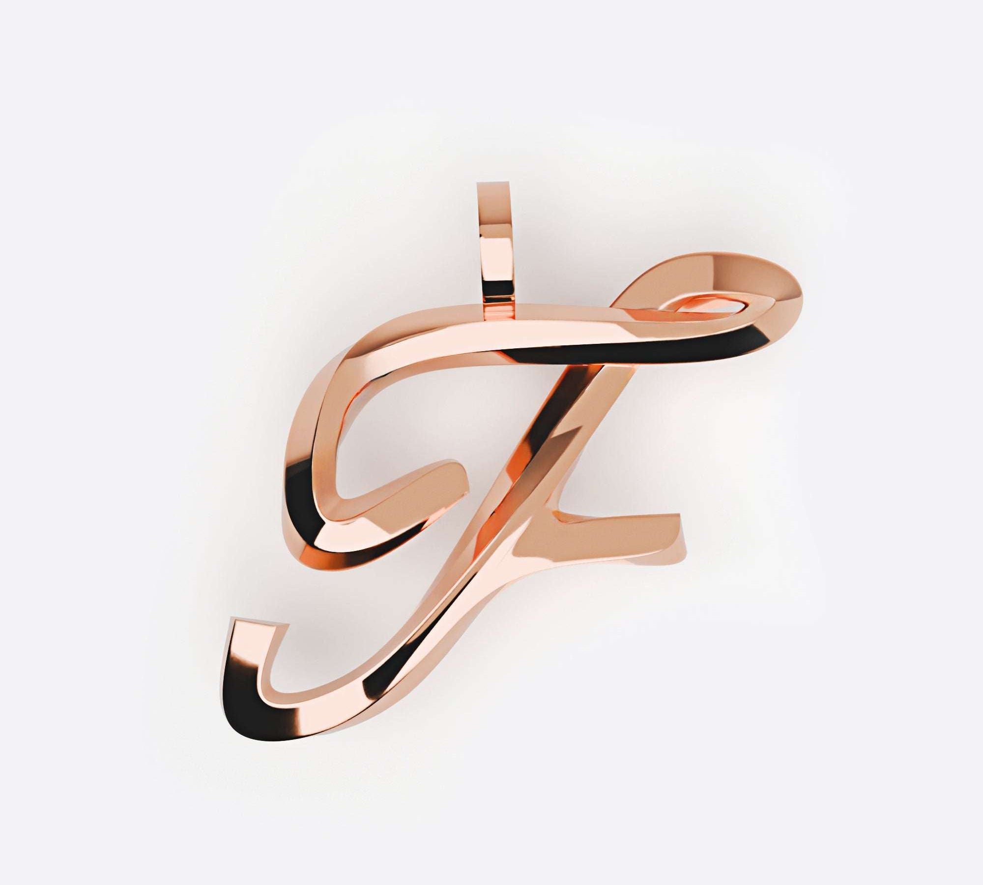 Initials Pendant, Premium