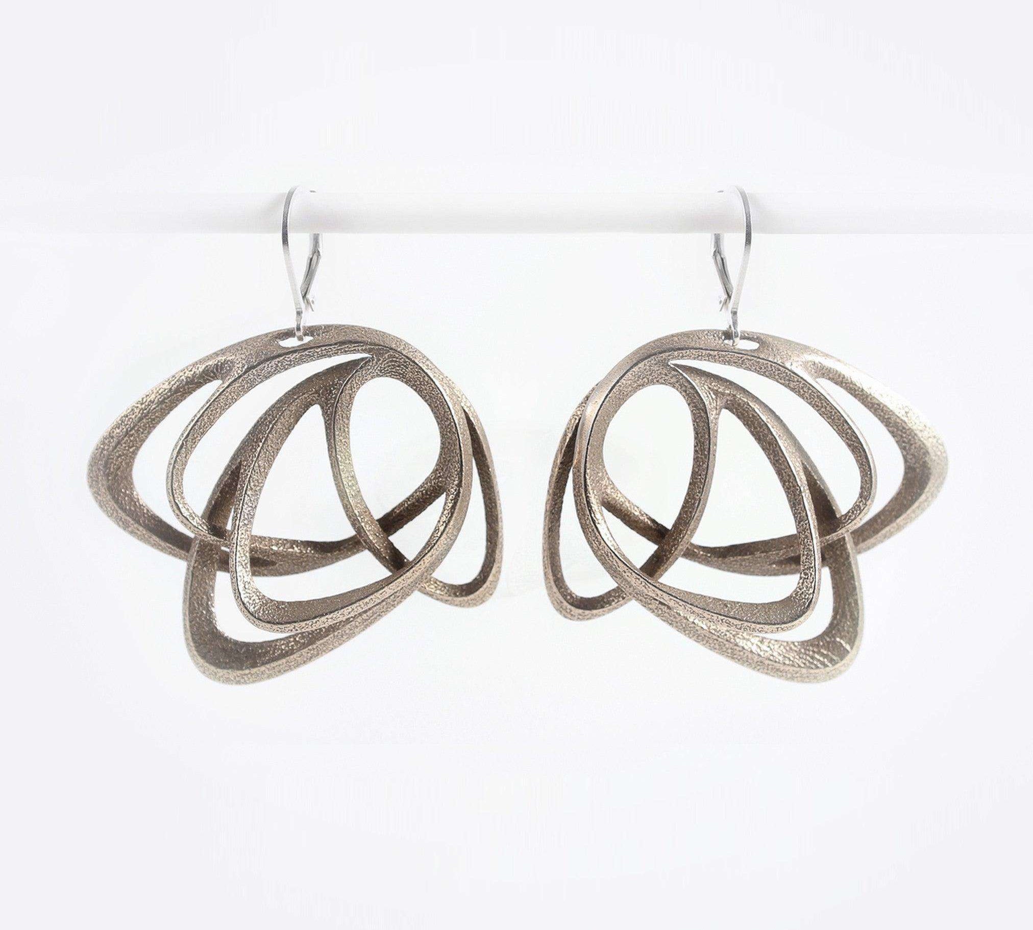 Gemino Steel Earrings - LACE by JennyWu
