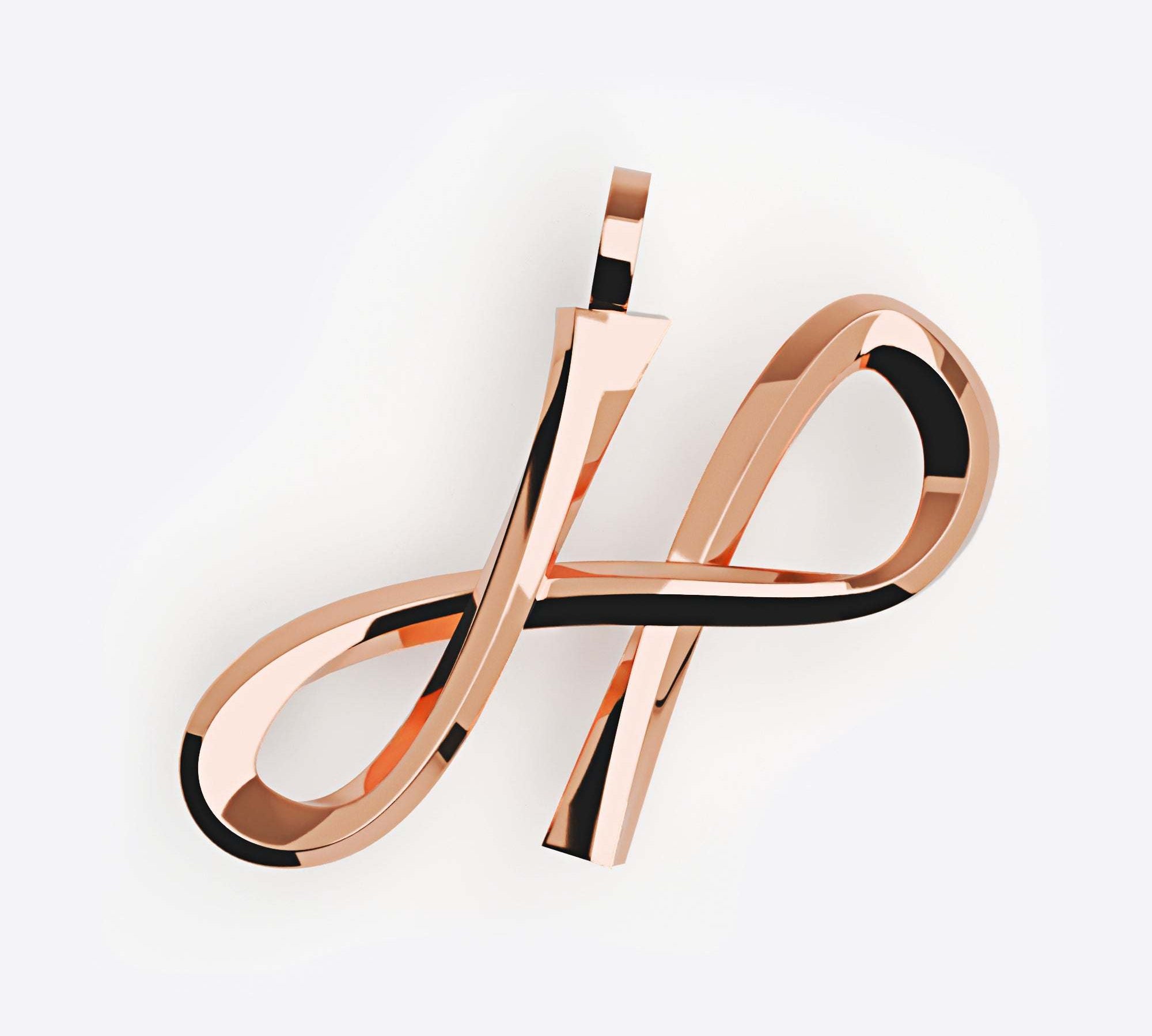 Initials Pendant, Premium