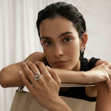 Sterling silver Heart Ring with asymmetrical heart design and sculptural curves