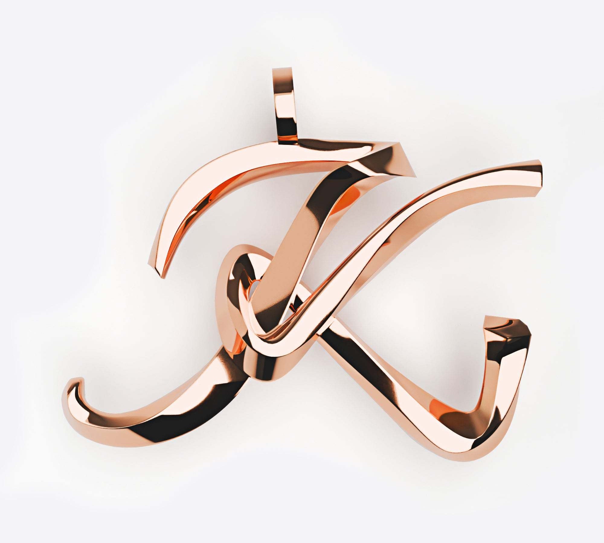 Initials Pendant, Premium