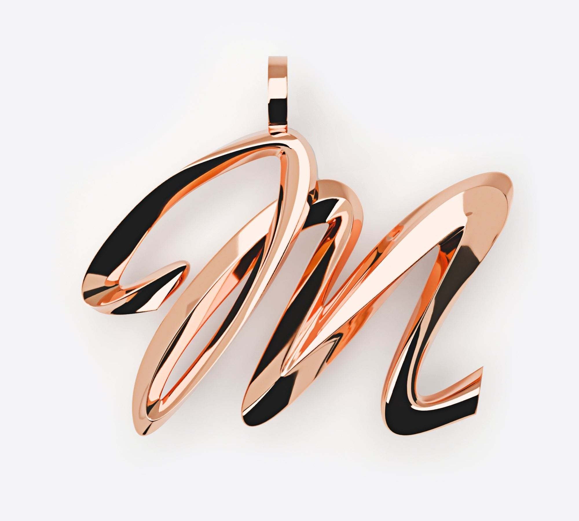 Initials Pendant, Premium