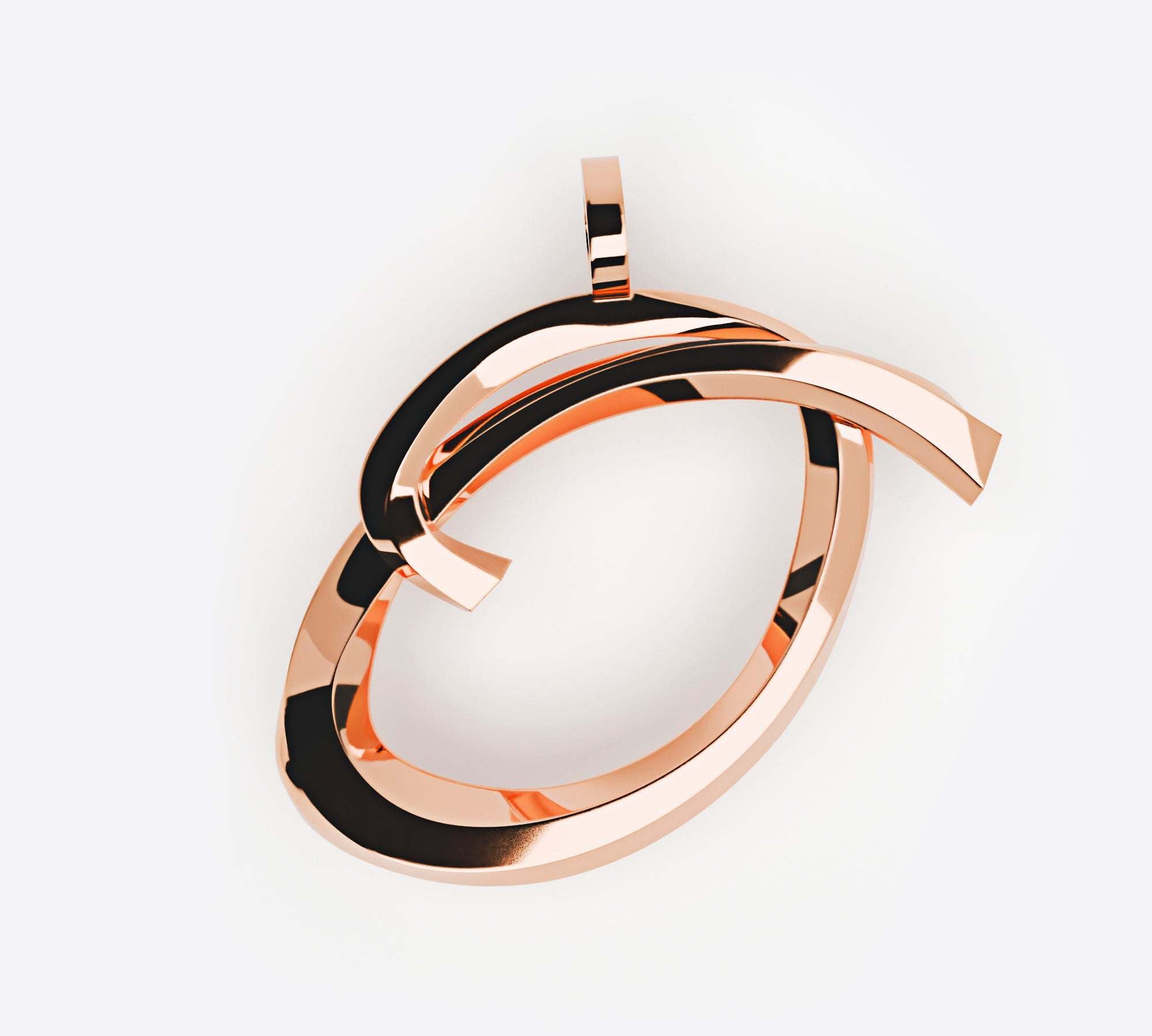Initials Pendant, Premium