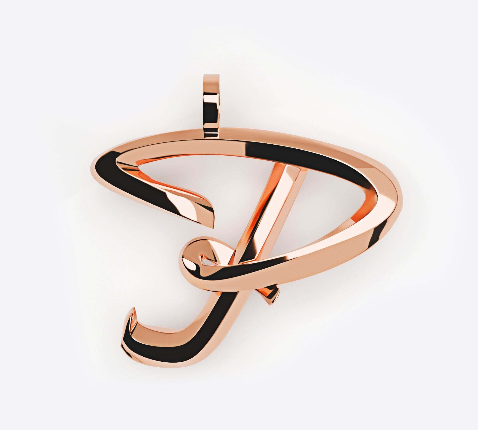 Initials Pendant, Premium