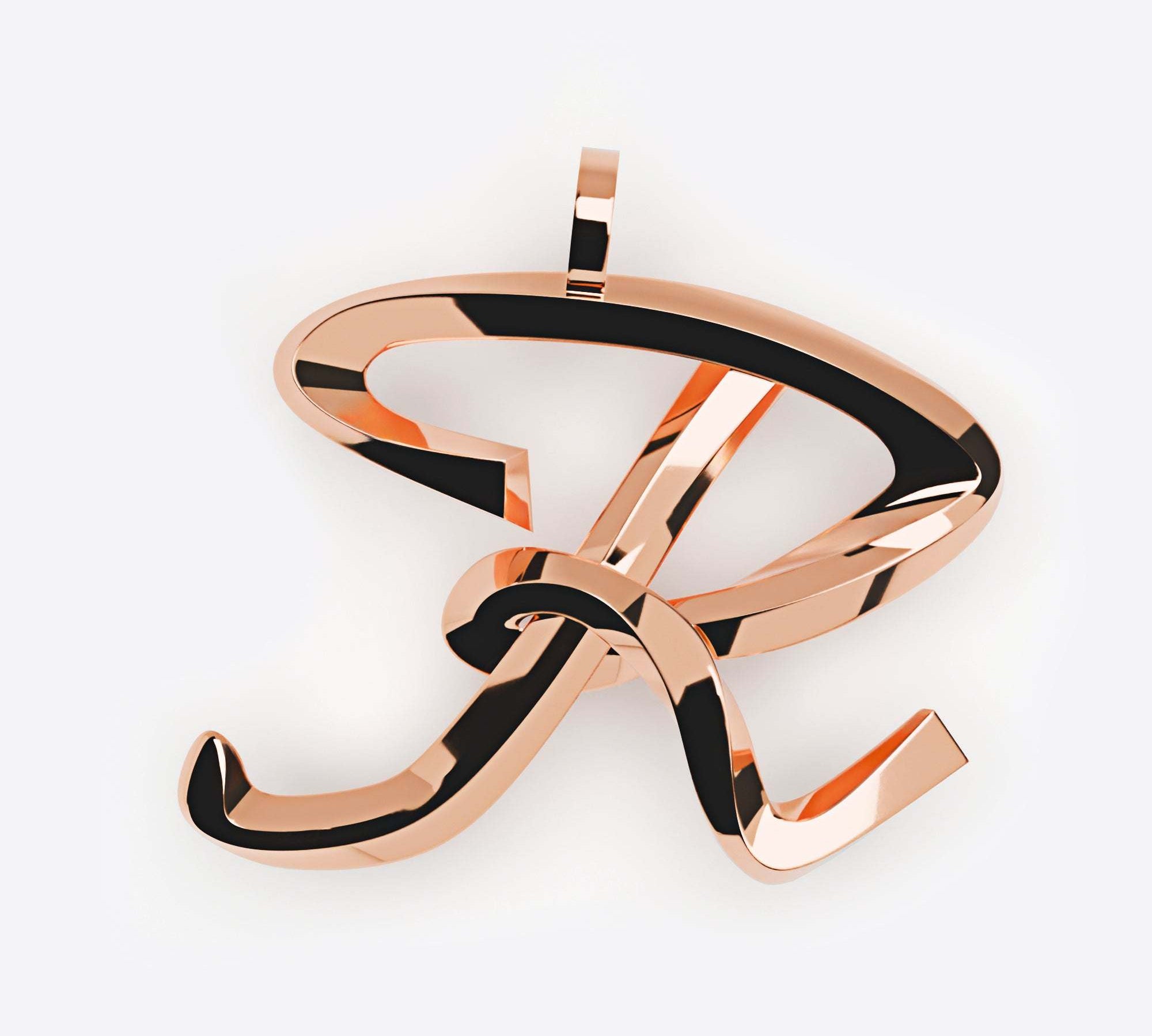 Initials Pendant, Premium
