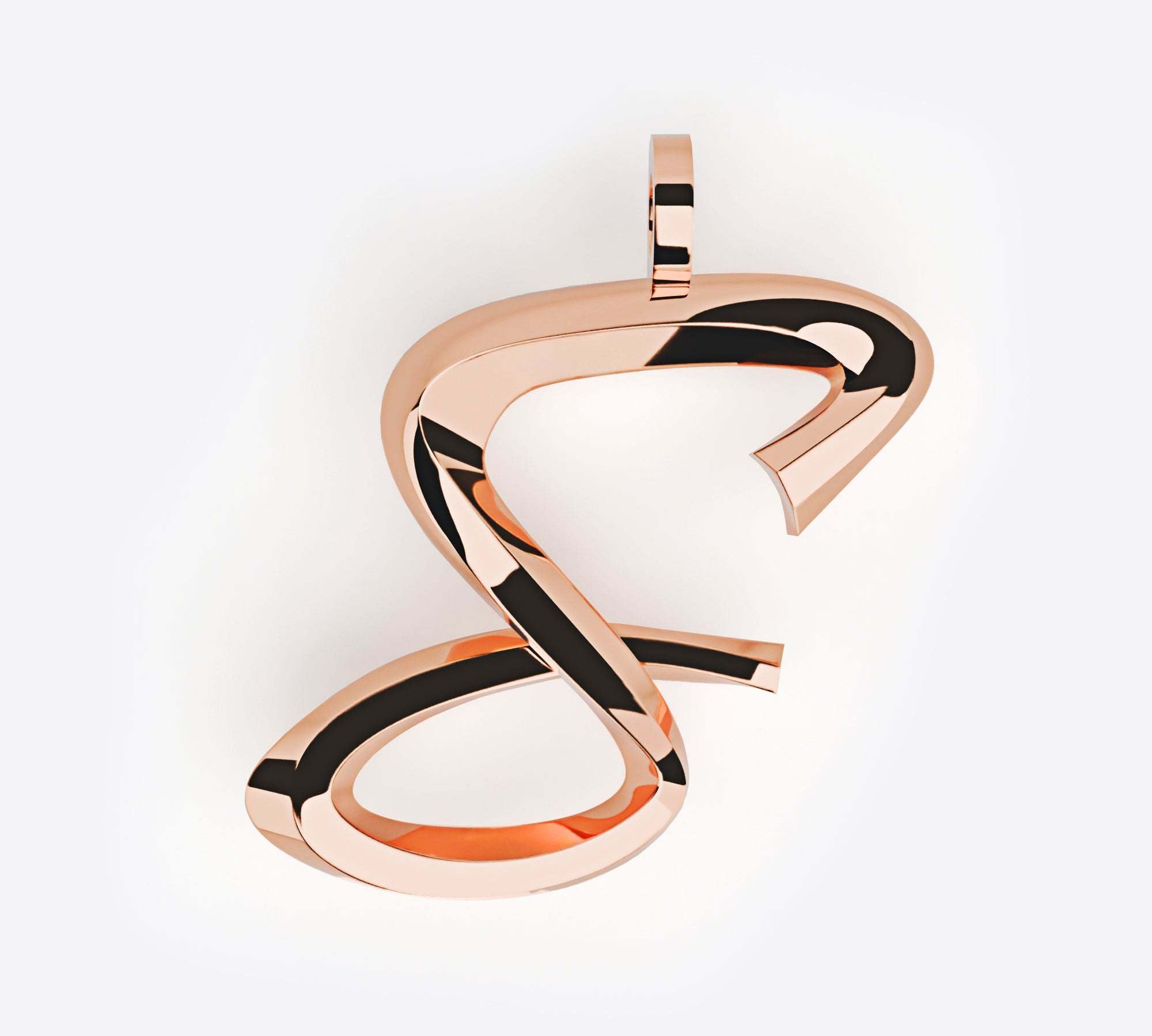 Initials Pendant, Premium