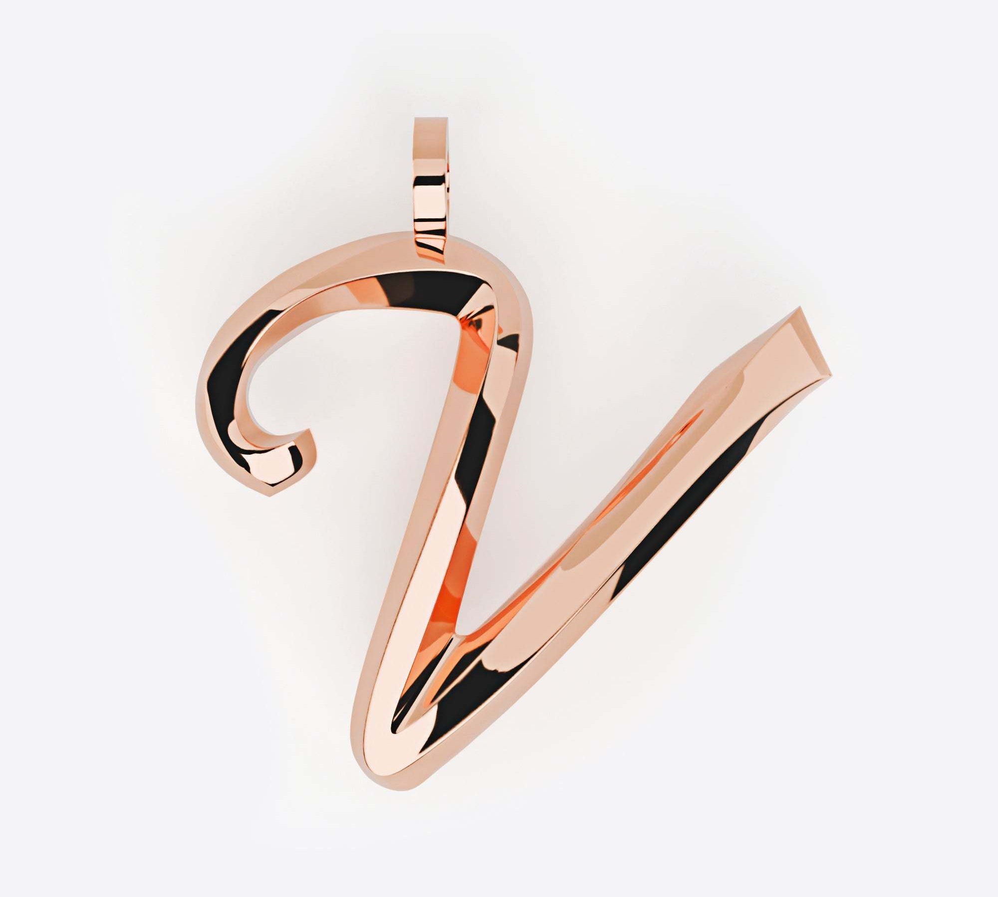 Initials Pendant, Premium