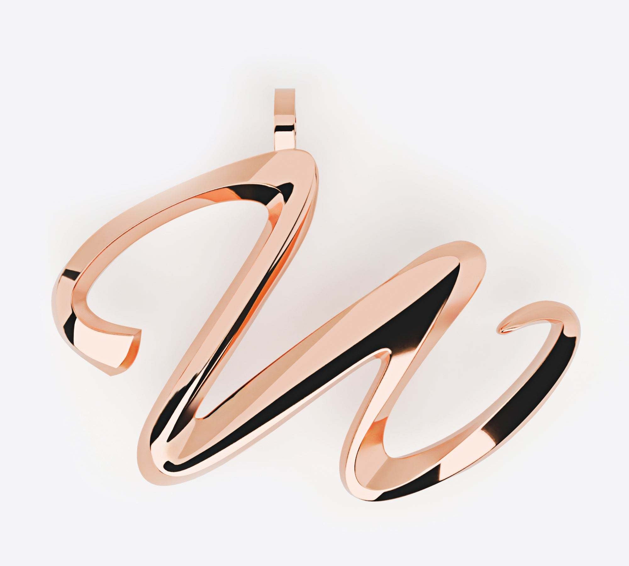 Initials Pendant, Premium