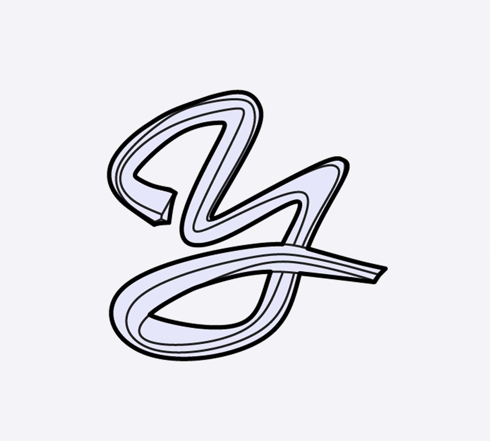 LACE Heat-Press Sticker in stylized letter design, violet shade, 2.75 x 2 inches iron-on decal for custom tote bags