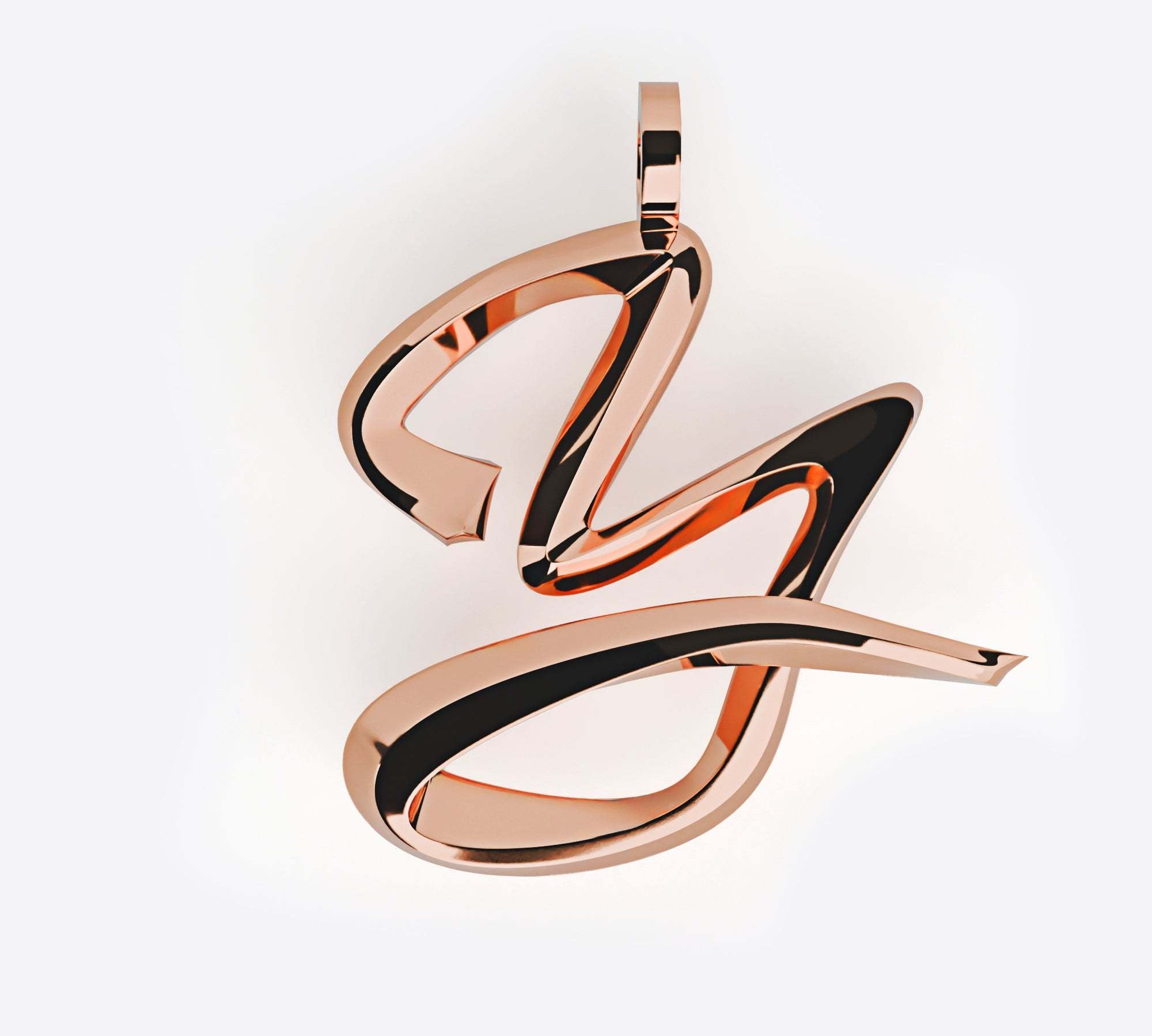 Initials Pendant, Premium