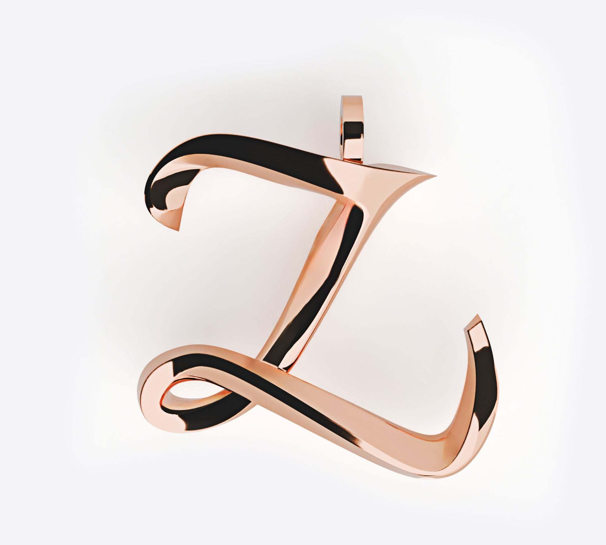 Initials Pendant, Premium