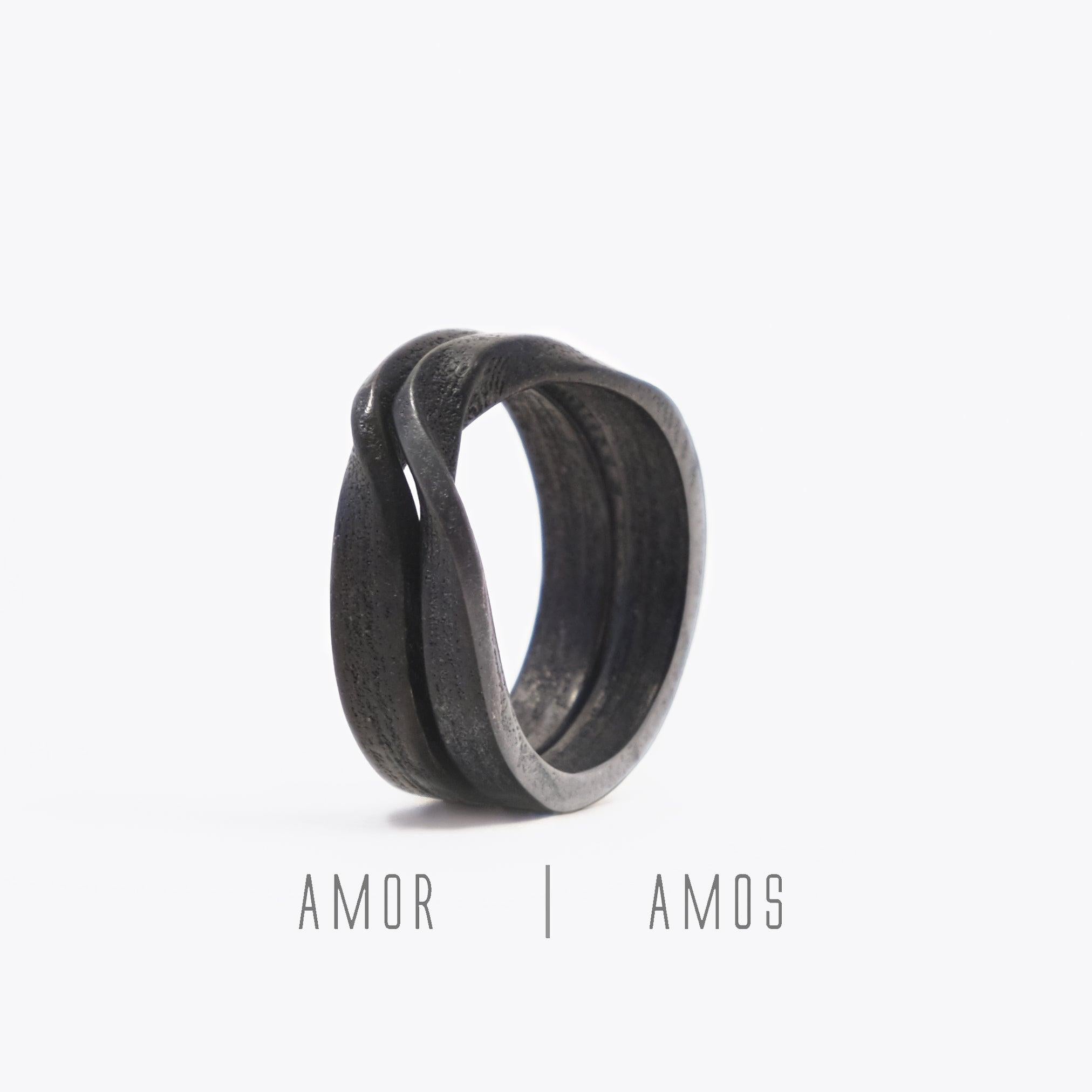 Amos Steel Ring ─ Light - LACE by JennyWu