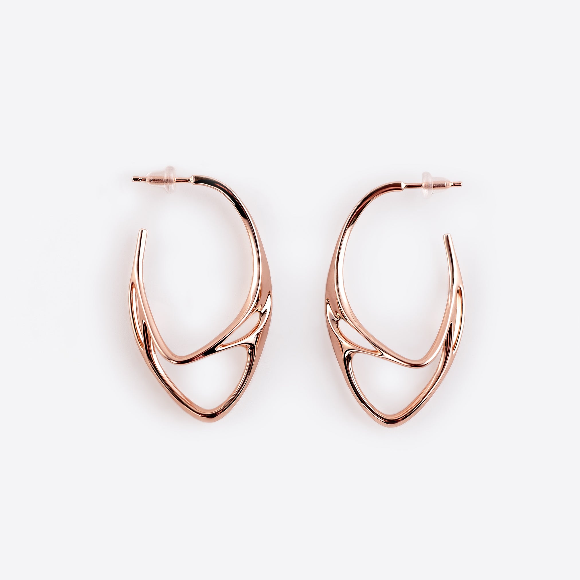 CZ Swirl Pearl Stud Earrings - Cassandra Lynne